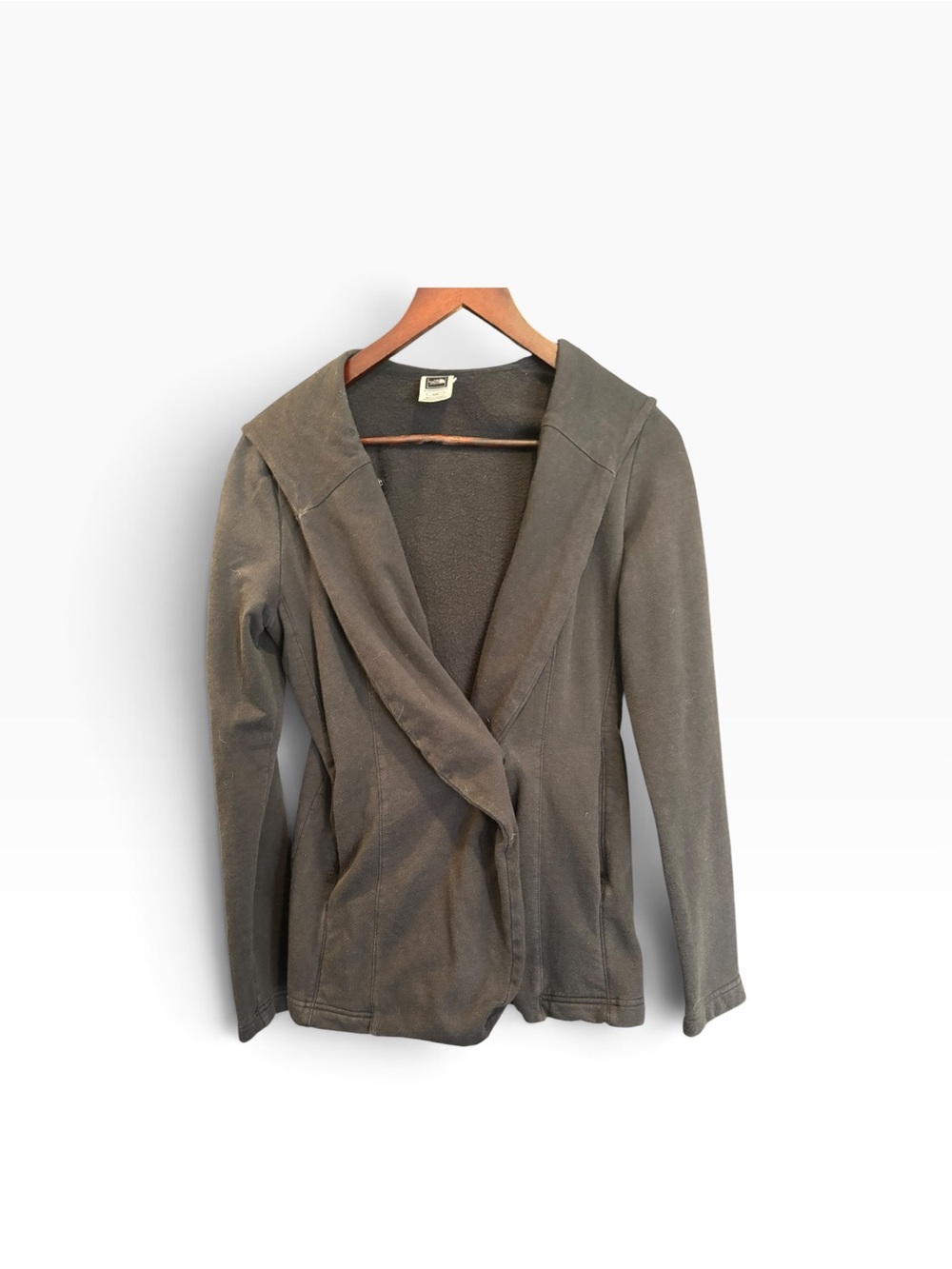 Women's Black Open-Front Jacket